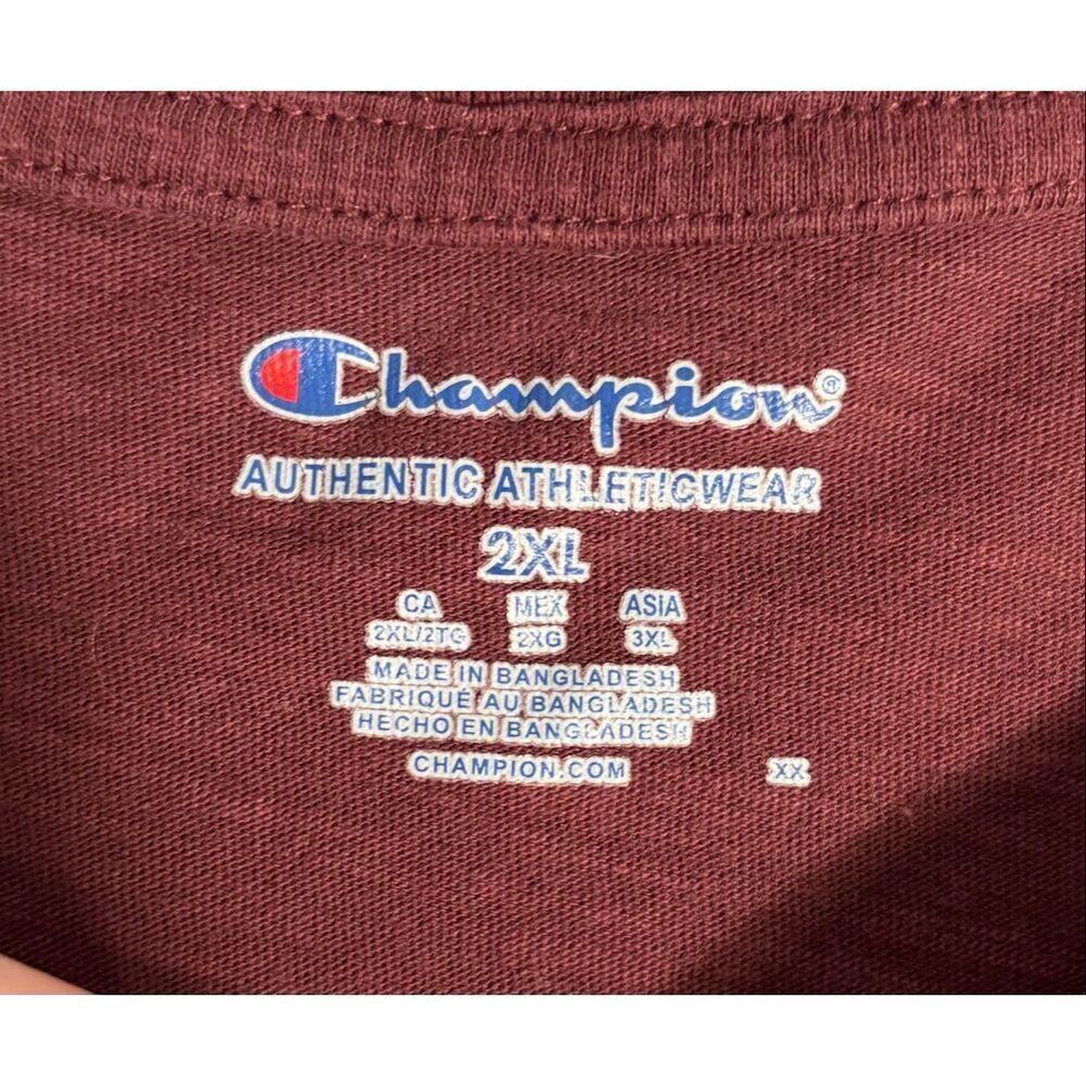 Minnesota Golden Gophers NCAA BIG 10 Maroon T-Shirt Men's 2XL Champion T Shirt - Picture 7 of 9